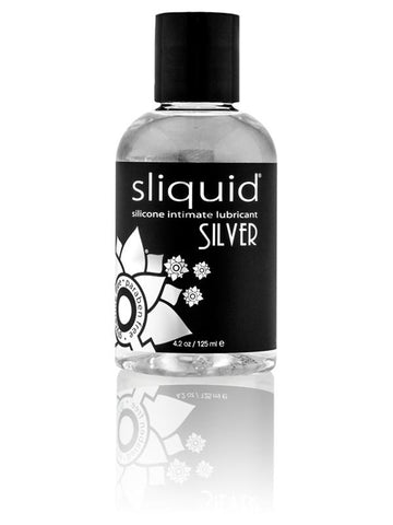 Sliquid Naturals Silver Premium Silicone Lubricant 4.2 Oz - Anal Lubes