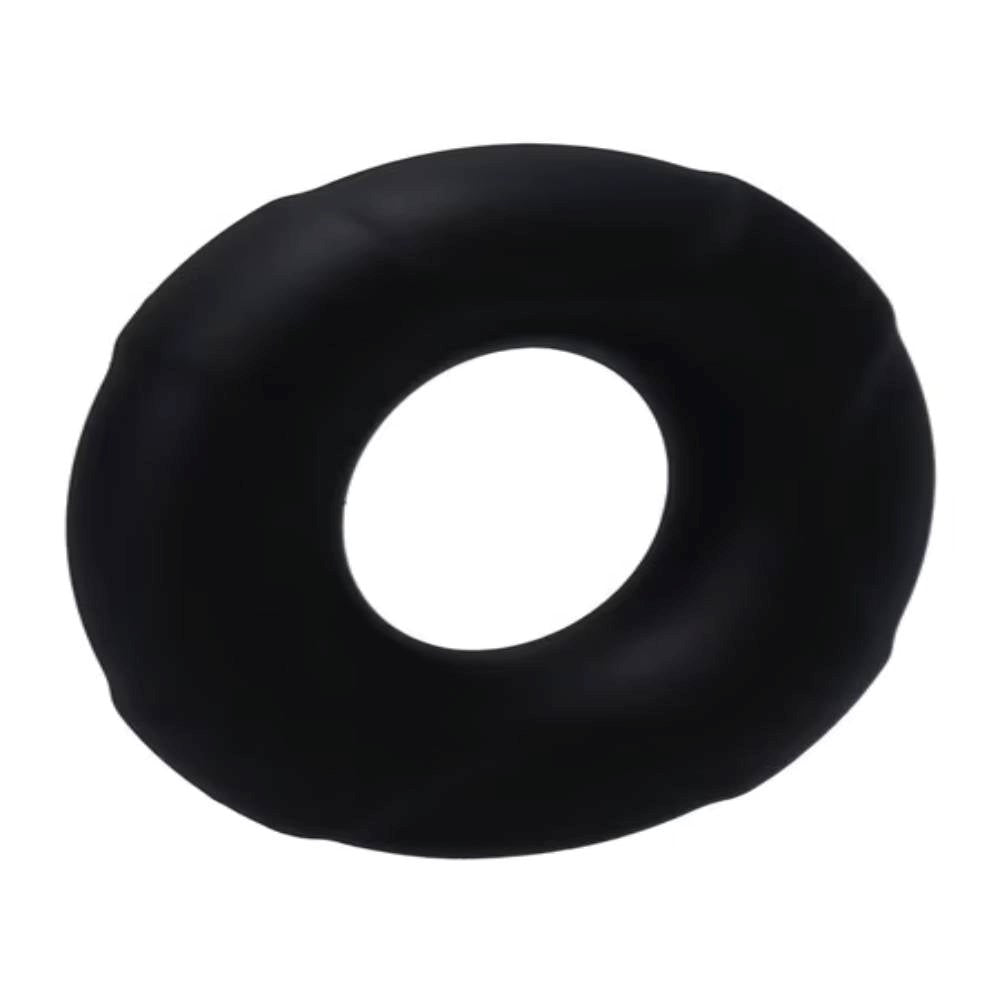 Tantus Buoy Stretchy Silicone Cock Ring Onyx - Stretchy Cock Rings