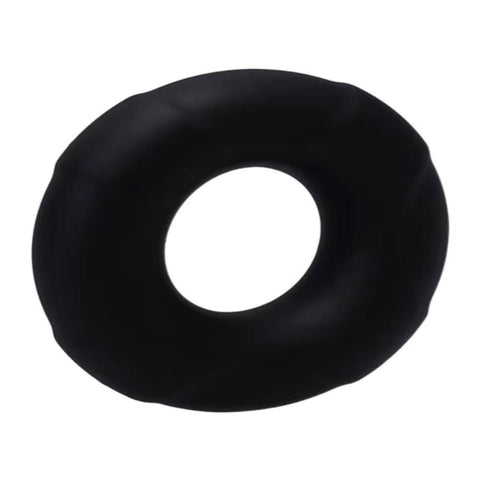 Tantus Buoy Stretchy Silicone Cock Ring Onyx - Stretchy Cock Rings