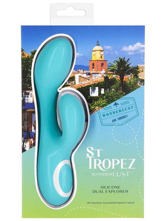 Wonderlust St Tropez Rabbit Vibrator Teal - Rabbit Vibrators