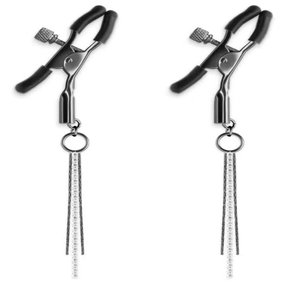 NS Novelties Bound Nipple Clamps D3 - Nipple and Clit Clamps