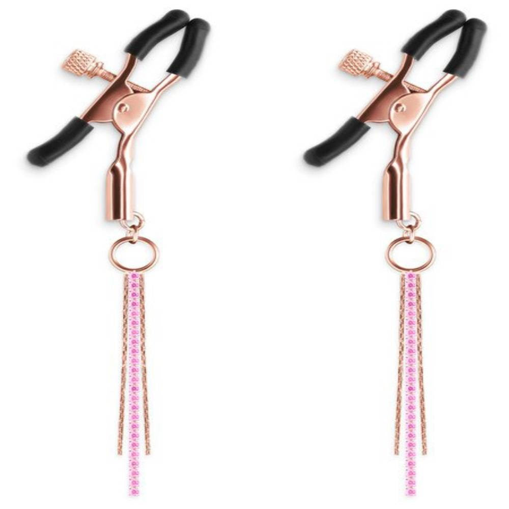 NS Novelties Bound Nipple Clamps D3 - Nipple and Clit Clamps