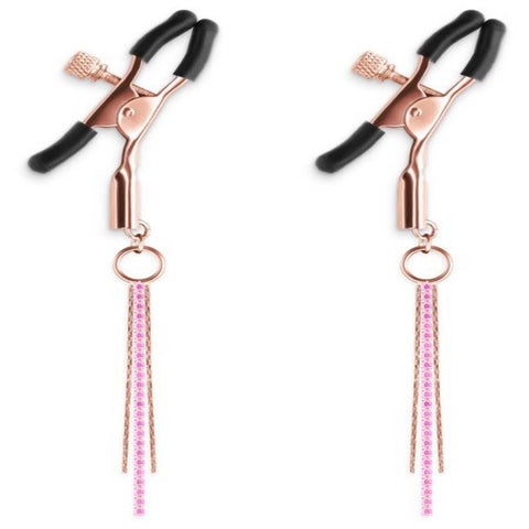 NS Novelties Bound Nipple Clamps D3 - Nipple and Clit Clamps
