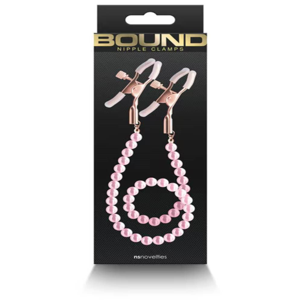 NS Novelties Bound Nipple Clamps DC1 - Nipple and Clit Clamps