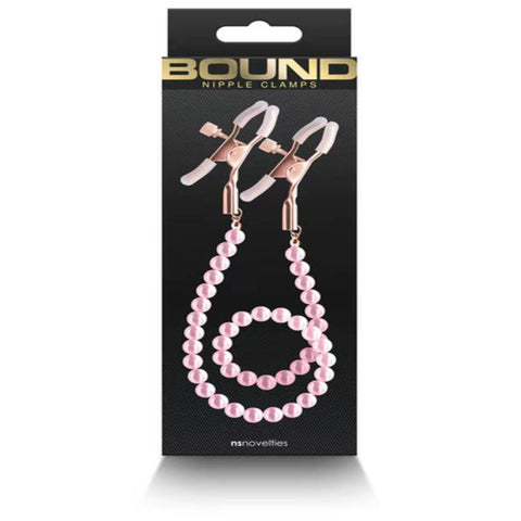 NS Novelties Bound Nipple Clamps DC1 - Nipple and Clit Clamps