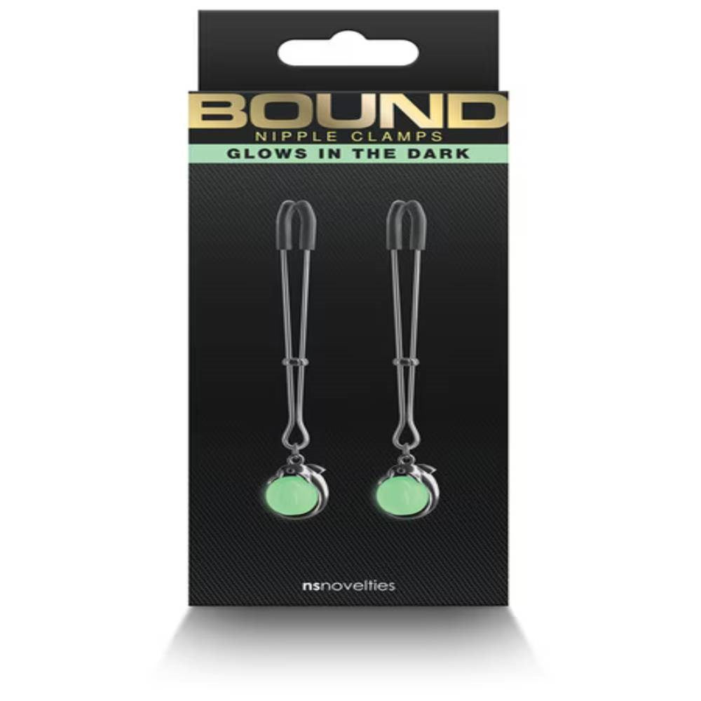 NS Novelties Bound Nipple Clamps G1 - Nipple and Clit Clamps