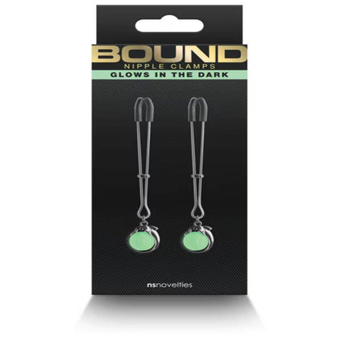 NS Novelties Bound Nipple Clamps G1 - Nipple and Clit Clamps