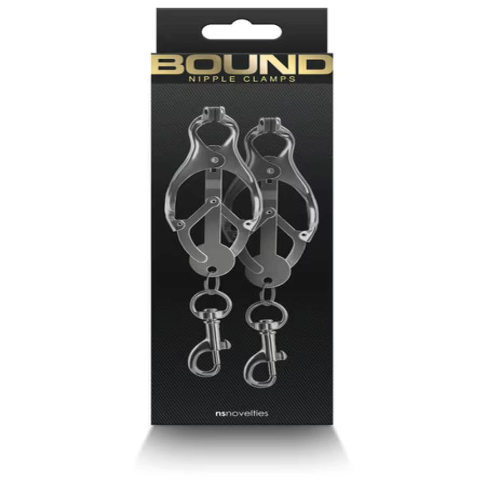 NS Novelties Bound Sexy Nipple Clamps C3 - Nipple and Clit Clamps