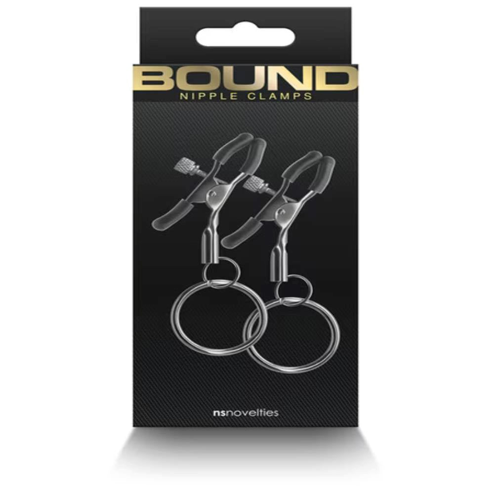 NS Novelties Bound Womens Nipple Clamps C2 - Nipple and Clit Clamps