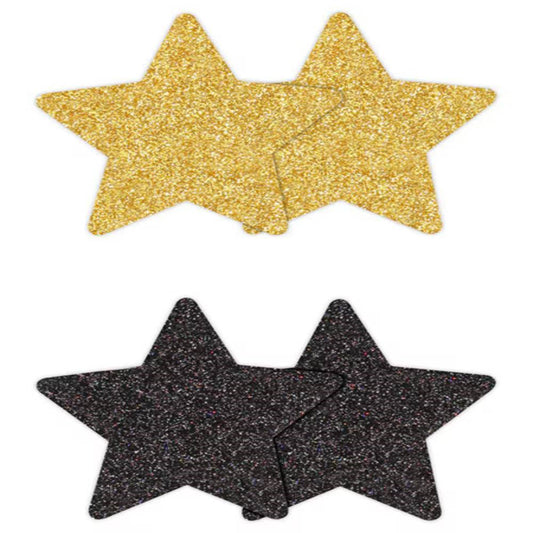NS Novelties Pretty Nipple Pasties Glitter Stars 2 Pair - Breast and Nipple Toys