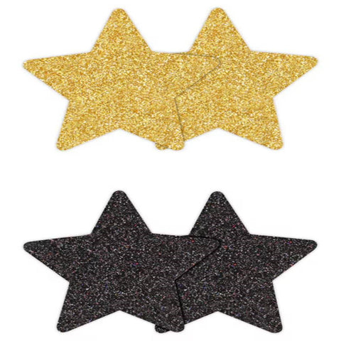 NS Novelties Pretty Nipple Pasties Glitter Stars 2 Pair - Breast and Nipple Toys