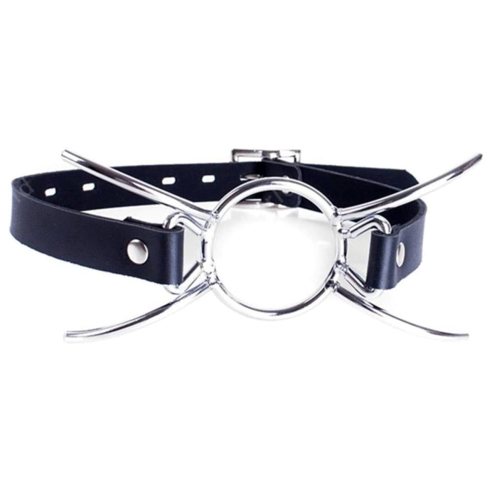 BDStyle Open Mouth BDSM Play Lockable Spider Gag - - Bondage Gags and Bits