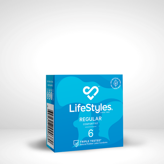 Lifestyles Regular Comfort Fit Condoms 6 Pack - Condoms