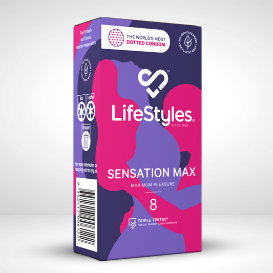 LifeStyles Sensation Max Condoms 8 Pack - Condoms