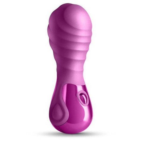 NS Novelties Seduction Chloe Metallic USB Rechargeable Silicone Vibrator - Personal Massagers