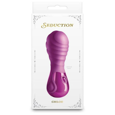 NS Novelties Seduction Chloe Metallic USB Rechargeable Silicone Vibrator - Personal Massagers