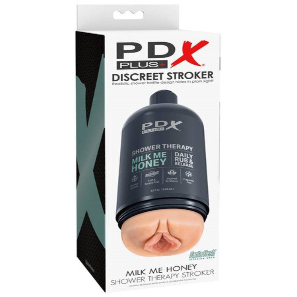 PDX Plus Shower Therapy Milk Me Honey Male Masturbator - Masturbators and Strokers