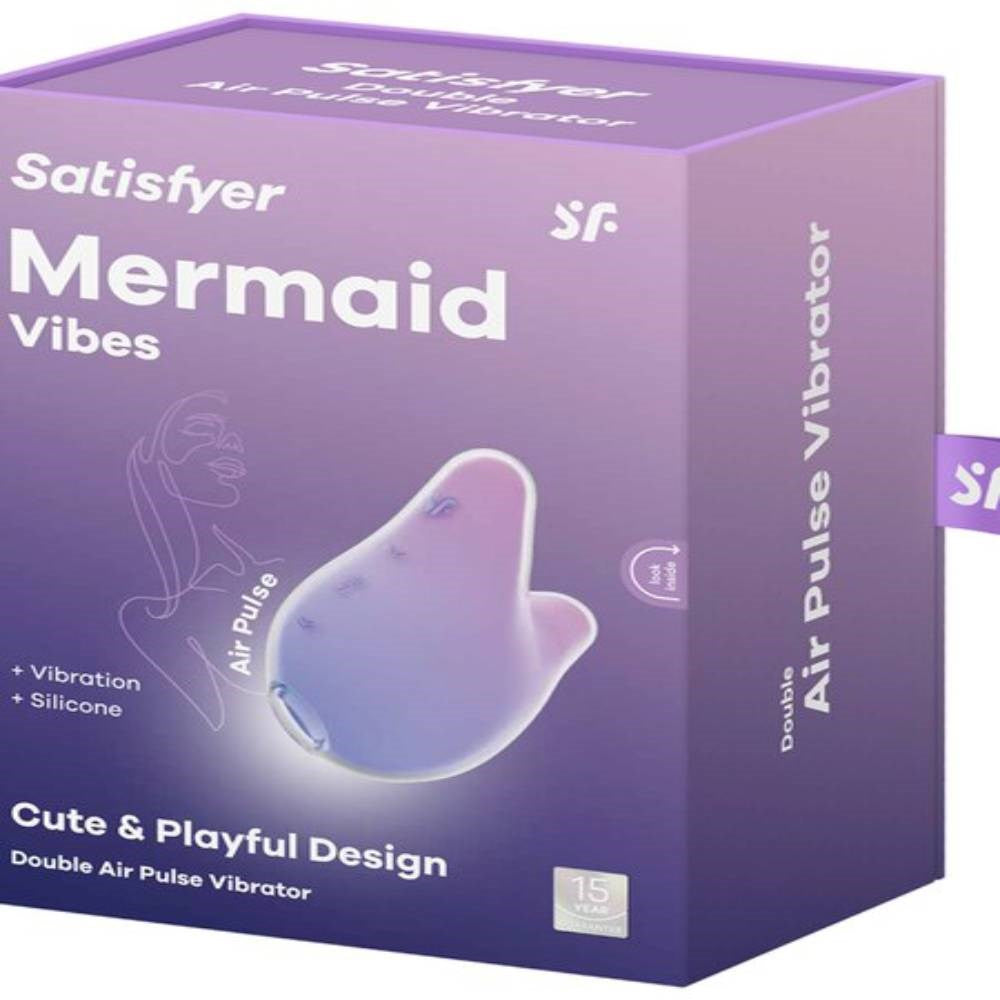 Satisfyer Mermaid USB Rechargeable Clitoral Vibrator - Clit Ticklers and Pulsators