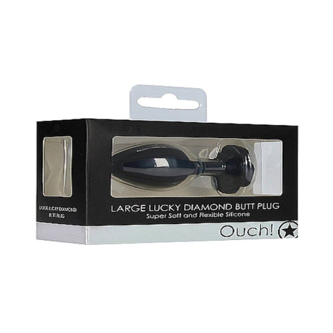 Shots Toys Large Lucky Diamond Gem Base Butt Plug 8 cm - Butt Plugs