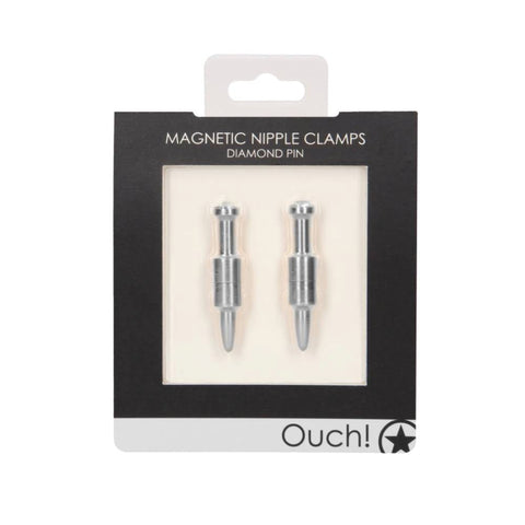 Shots Toys Magnetic Diamond Pin Nipple Clamps - Nipple and Clit Clamps