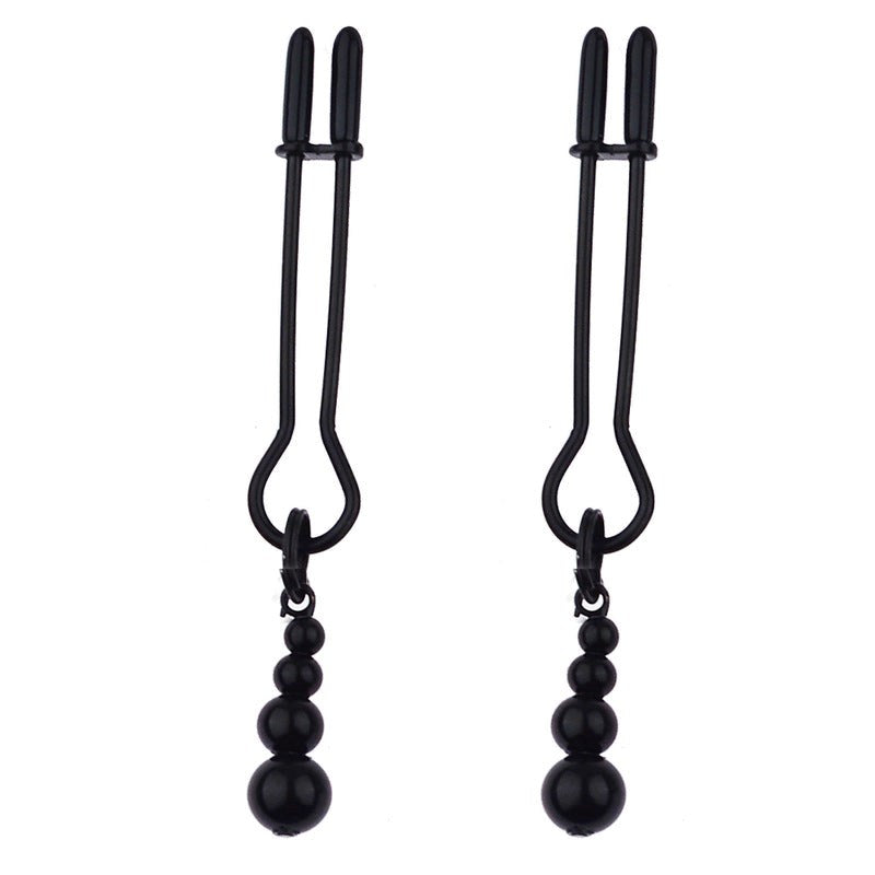 BDStyle Adorn Triple Bead Nipple Clamp Set - Nipple and Clit Clamps