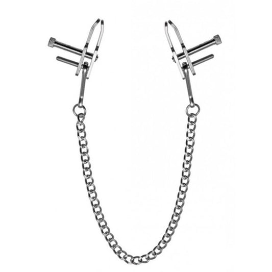 BDStyle Kneel Nose to Genitals Kneeling Clamps - Nipple and Clit Clamps