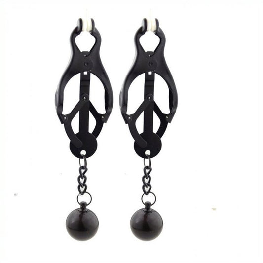 BDStyle Deviant Monarch Weighted Nipple Clamps - Nipple and Clit Clamps