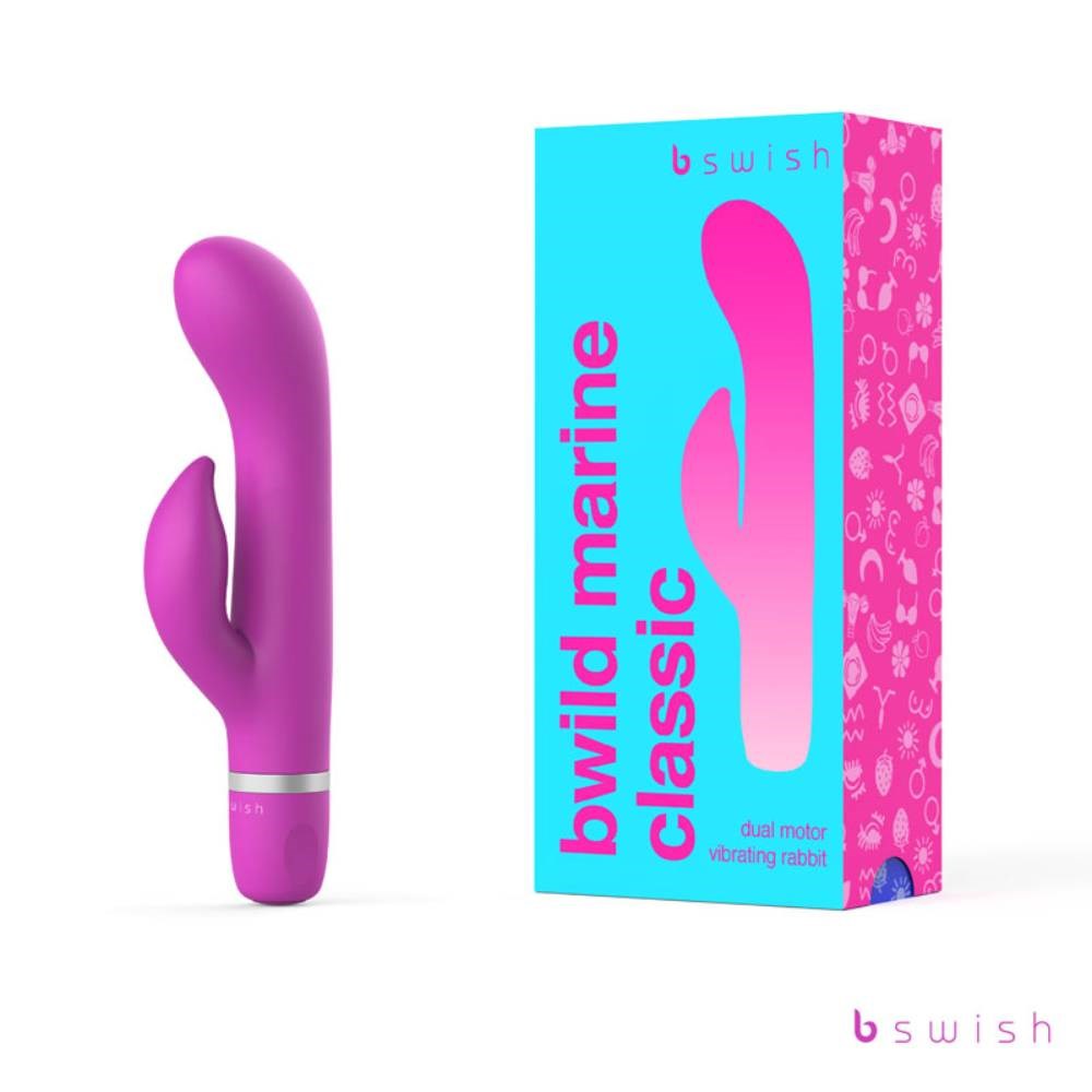 Bswish Bwild Classic Marine 15.2 cm Vibrating Rabbit Massager - Rabbit Vibrators