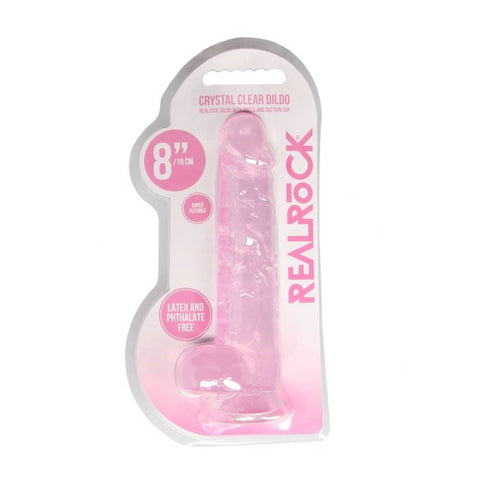 Shots Toys REALROCK 20.3 cm Realistic Dildo With Balls - Realistic Dildos