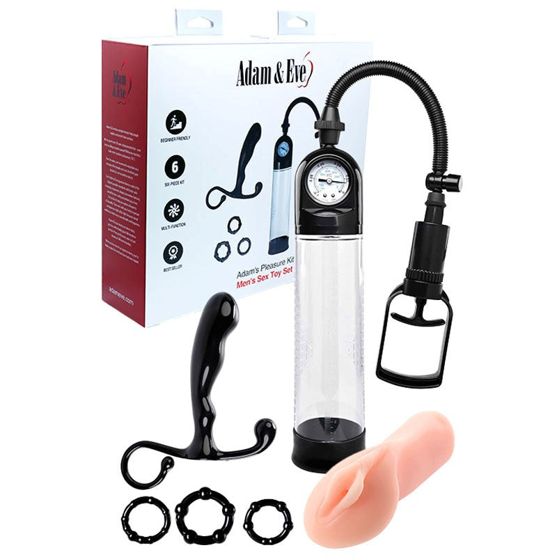 Adam and Eve ADAMS 6 Piece Male Pleasure KIt - Sex Kits