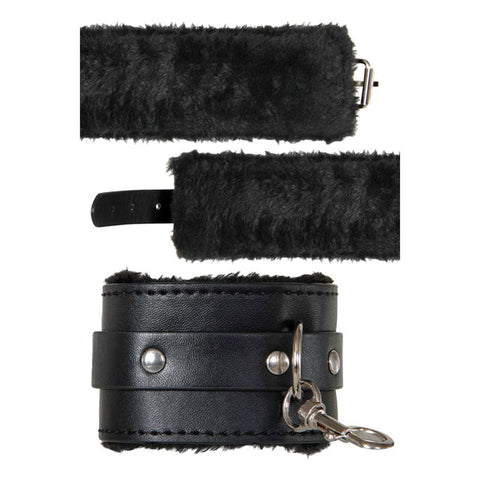 Adam and Eve Bondage PLay Hog Tie Restraints Black - Cuffs And Restraints