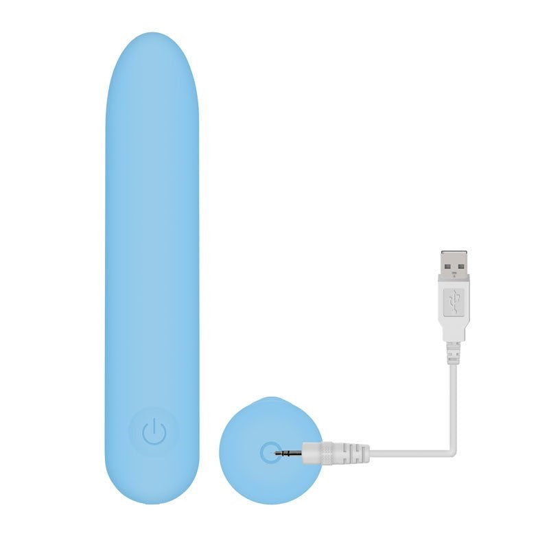 Adam and Eve Eve's Silky Sensations Rechargeable Bullet Vibrator Blue - Bullet Vibrators