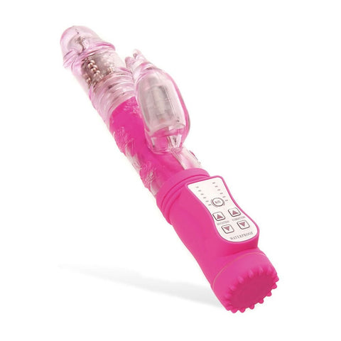 Adam and Eve Eves First Vibrating and Thrusting Rabbit Vibrator Pink - Rabbit Vibrators