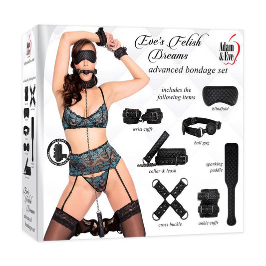 Adam and Eve Fetish Dreams Advanced Bondage Set 7 Piece - Bondage Kits