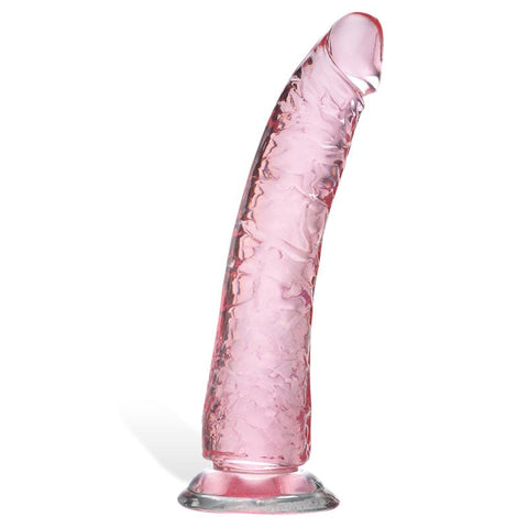 Adam and Eve Pink Jelly Realistic Dildo Pink 21cm - Realistic Dildos