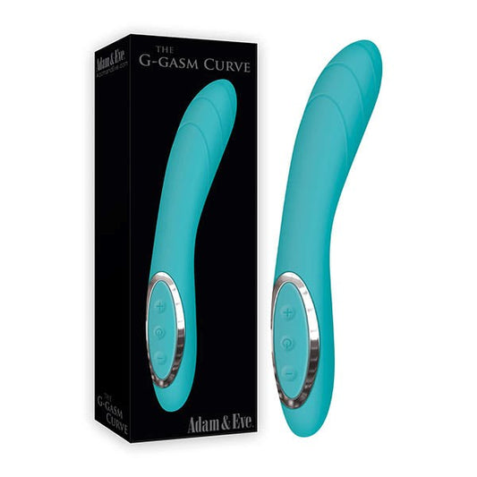 Adam and Eve The G Gasm Curve G Spot Vibrator Aqua - G-Spot Vibrators