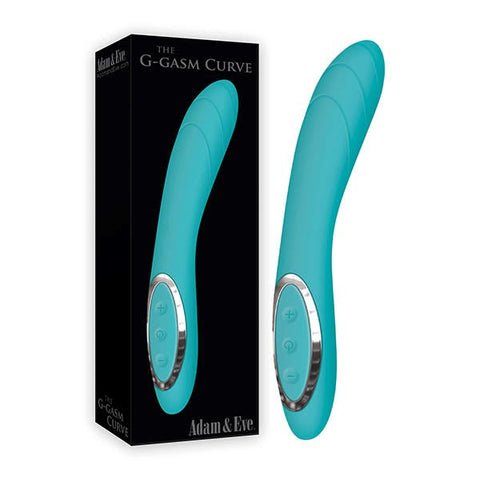 Adam and Eve The G Gasm Curve G Spot Vibrator Aqua - G-Spot Vibrators