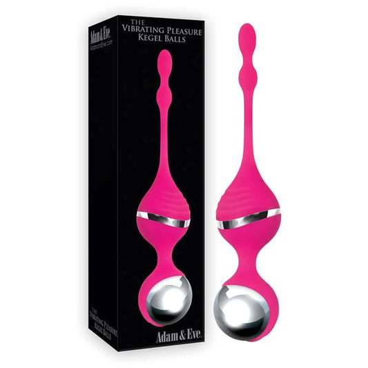 Adam and Eve Vibrating Pleasure USB Rechargeable Kegel Balls Pink - Love Eggs and Kegel Exercisers