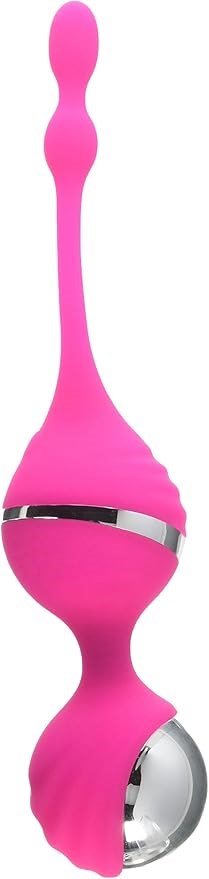 Adam and Eve Vibrating Pleasure USB Rechargeable Kegel Balls Pink - Love Eggs and Kegel Exercisers