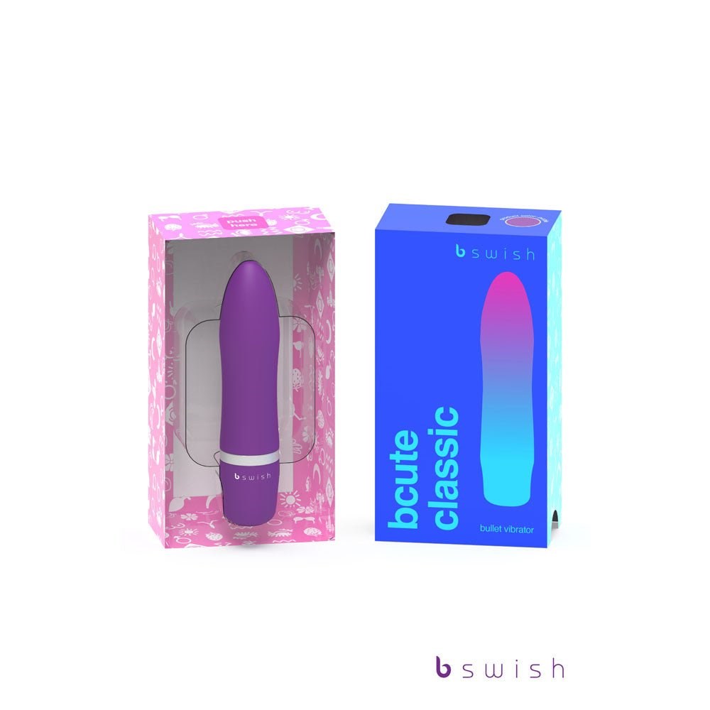 B Swish Bcute Classic Vibrating Bullet Purple - Bullet Vibrators