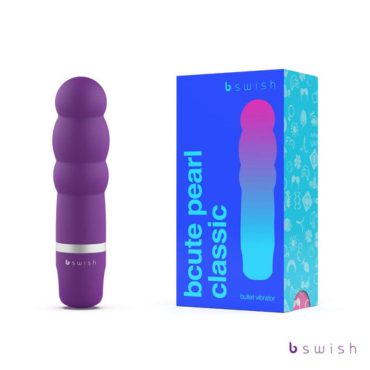 B Swish Bcute Pearl Classic Bullet Vibrator Purple - G-Spot Vibrators