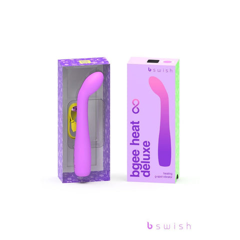 B Swish Bgee Heat Infinite Deluxe Rechargeable G Spot Vibrator Sweet Lavender - G-Spot Vibrators