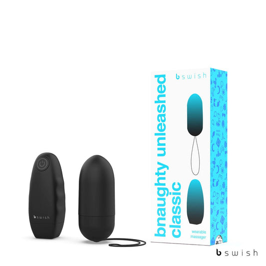 B Swish Bnaughty Classic Unleashed Vibrating Bullet with Wireless Remote Control Black - Bullet Vibrators