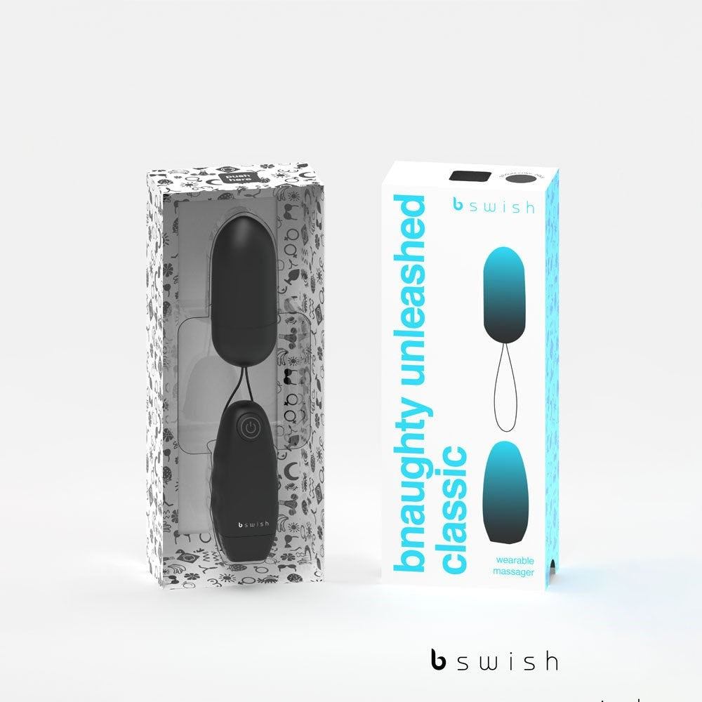 B Swish Bnaughty Classic Unleashed Vibrating Bullet with Wireless Remote Control Black - Bullet Vibrators