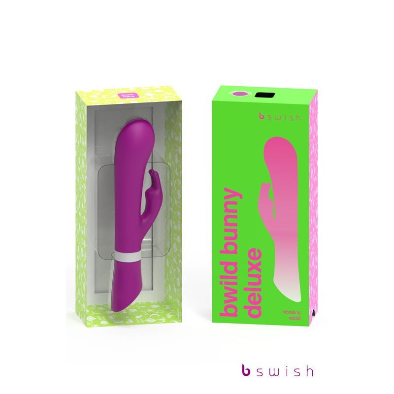 B Swish Bwild Deluxe Bunny Rabbit Vibrator Raspberry - Rabbit Vibrators