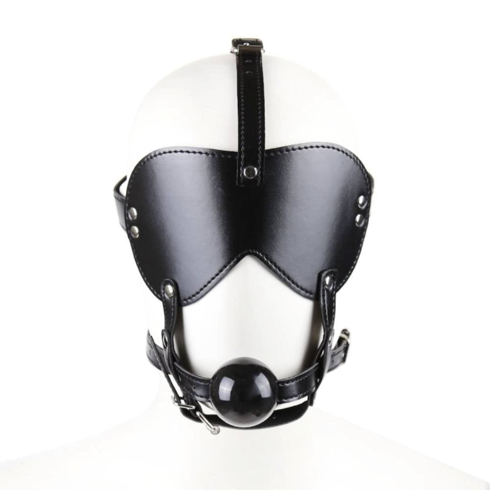 BDStyle Bondage Gag Harness with Blindfold - - Bondage Gags and Bits