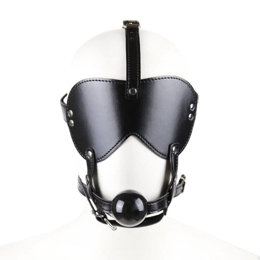 BDStyle Bondage Gag Harness with Blindfold - Bondage Gags and Bits