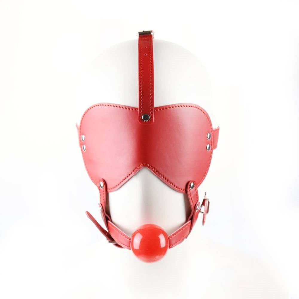 BDStyle Bondage Gag Harness with Blindfold - - Bondage Gags and Bits