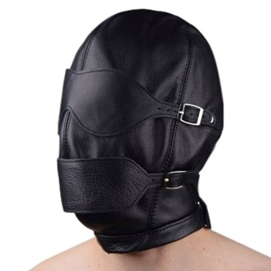 BDStyle Full Bondage Mask Eyes & Mouth Detachable - Blindfolds And Masks