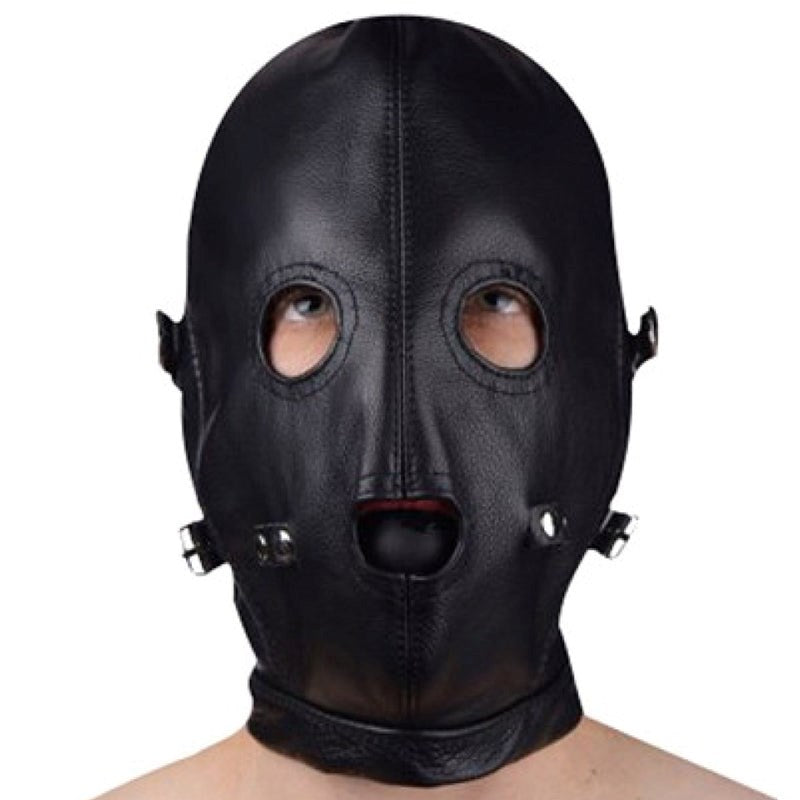 BDStyle Full Bondage Mask Eyes & Mouth Detachable - - Blindfolds And Masks